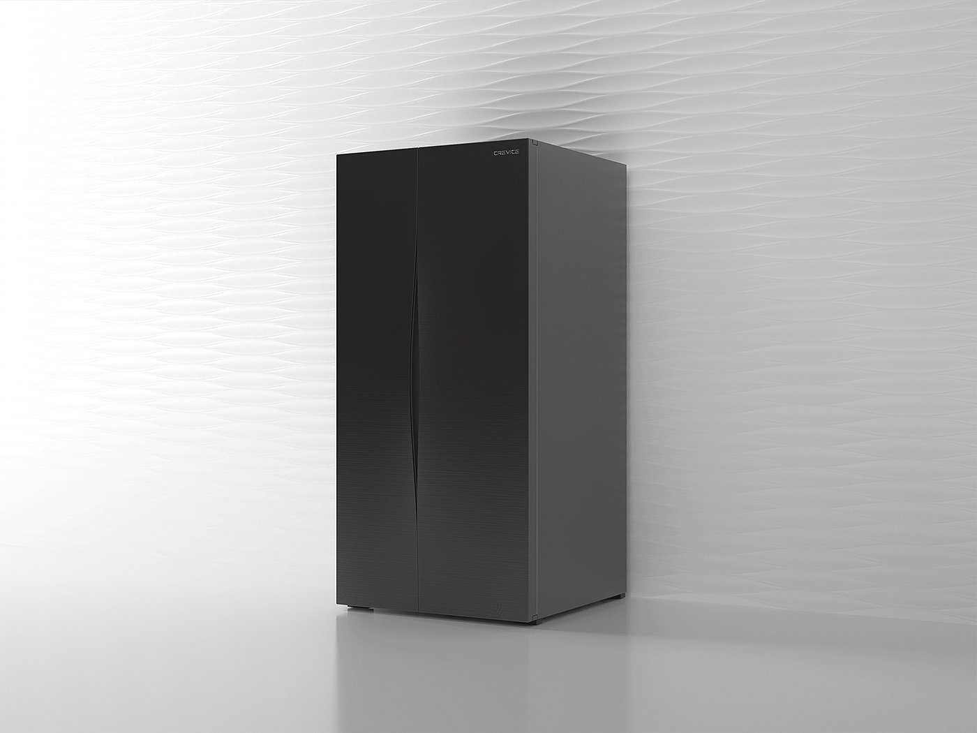 Crevice，the republic of korea，Refrigerator，black，