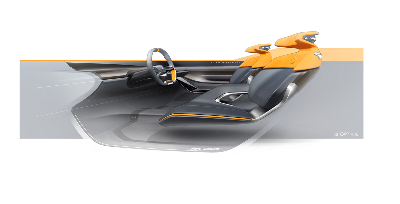 sketch，Andrea Ortile，automobile，