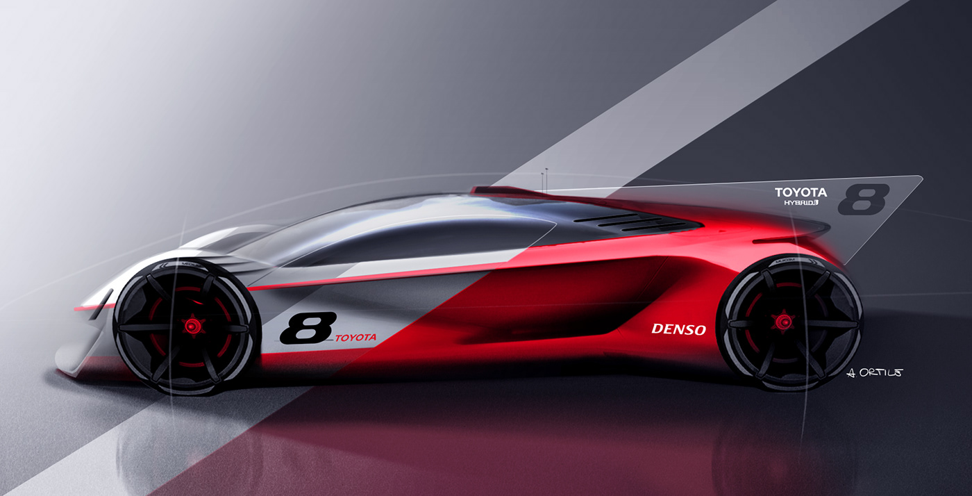 sketch，Andrea Ortile，automobile，