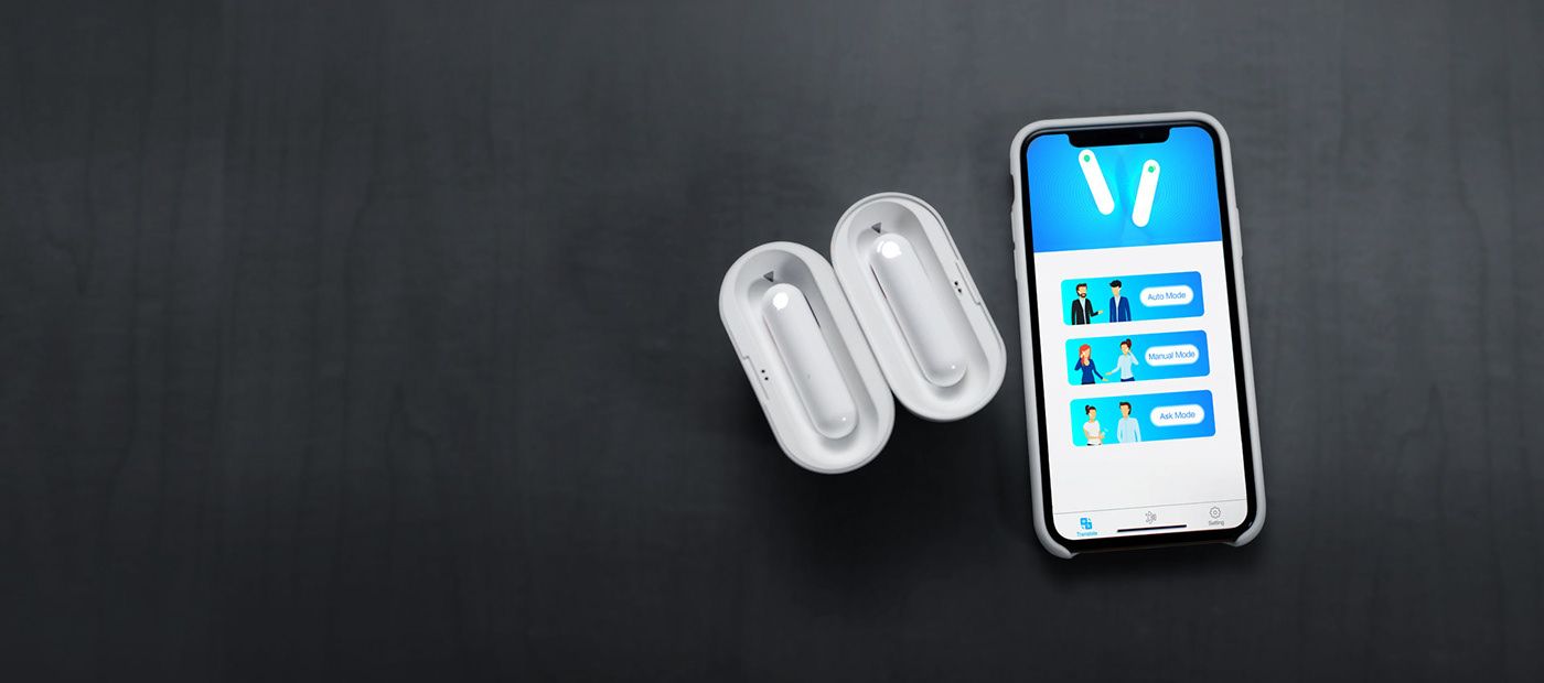 translator，lingzhu shao，app，headset，white，WT2，