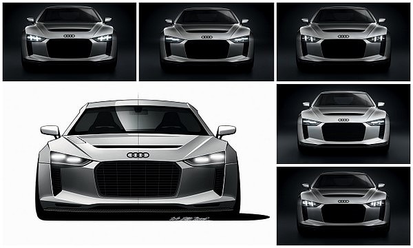 audi，led，