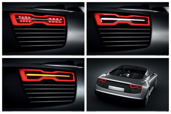 audi，led，