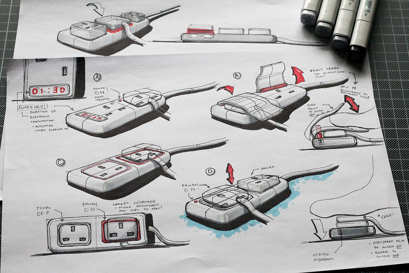 marker pen，draft，Hand drawn，
