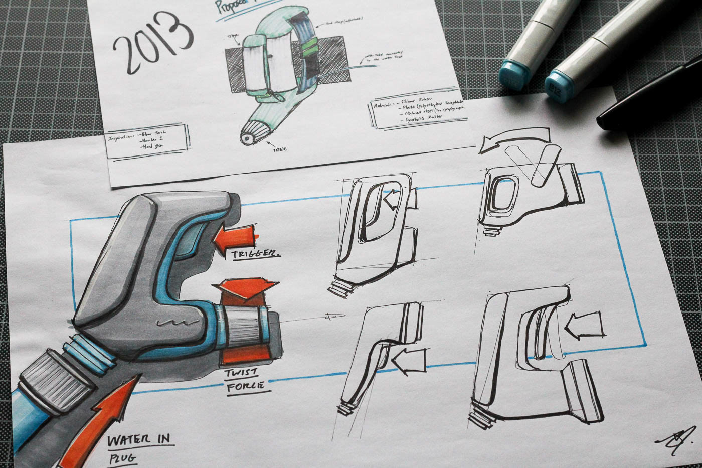 marker pen，draft，Hand drawn，