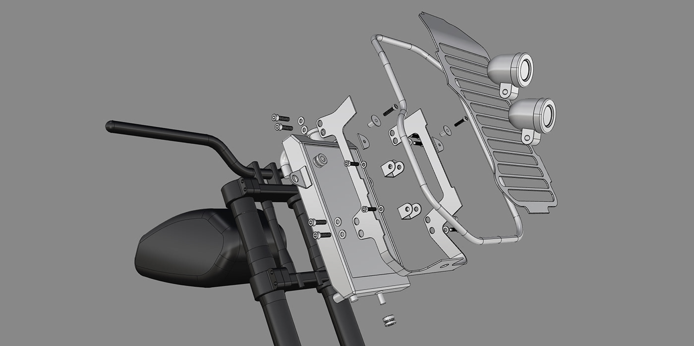 Off-road vehicle，motorcycle，radiator，