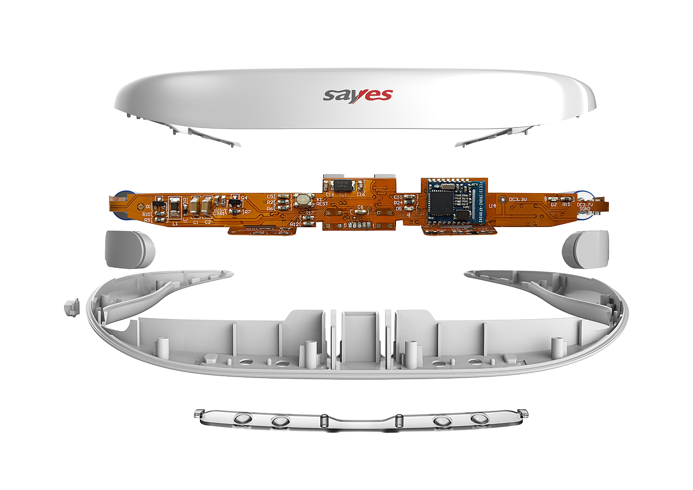 Sleep instrument，Massage apparatus，Medical products，Four or six zone design，Flexible PCB，electromagnetic pulse ，