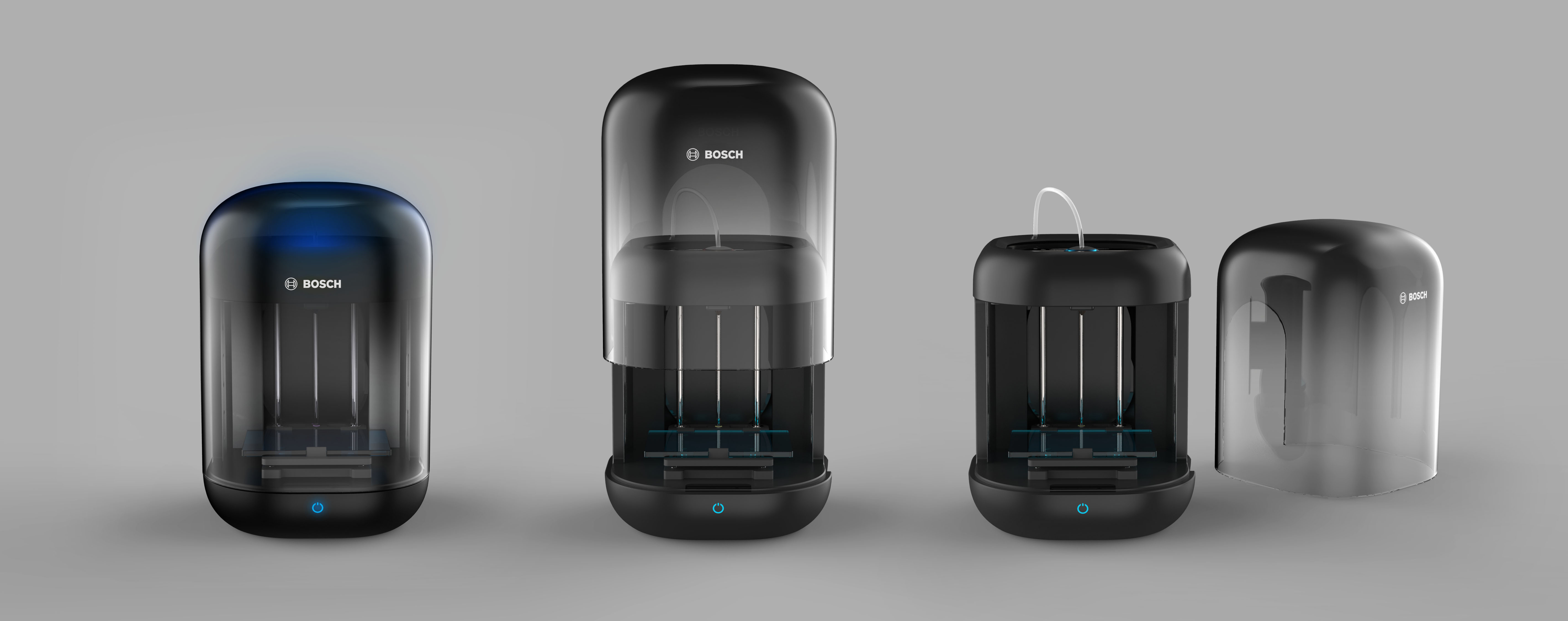 bosch，Cool light effect，Desktop portable 3D printer，