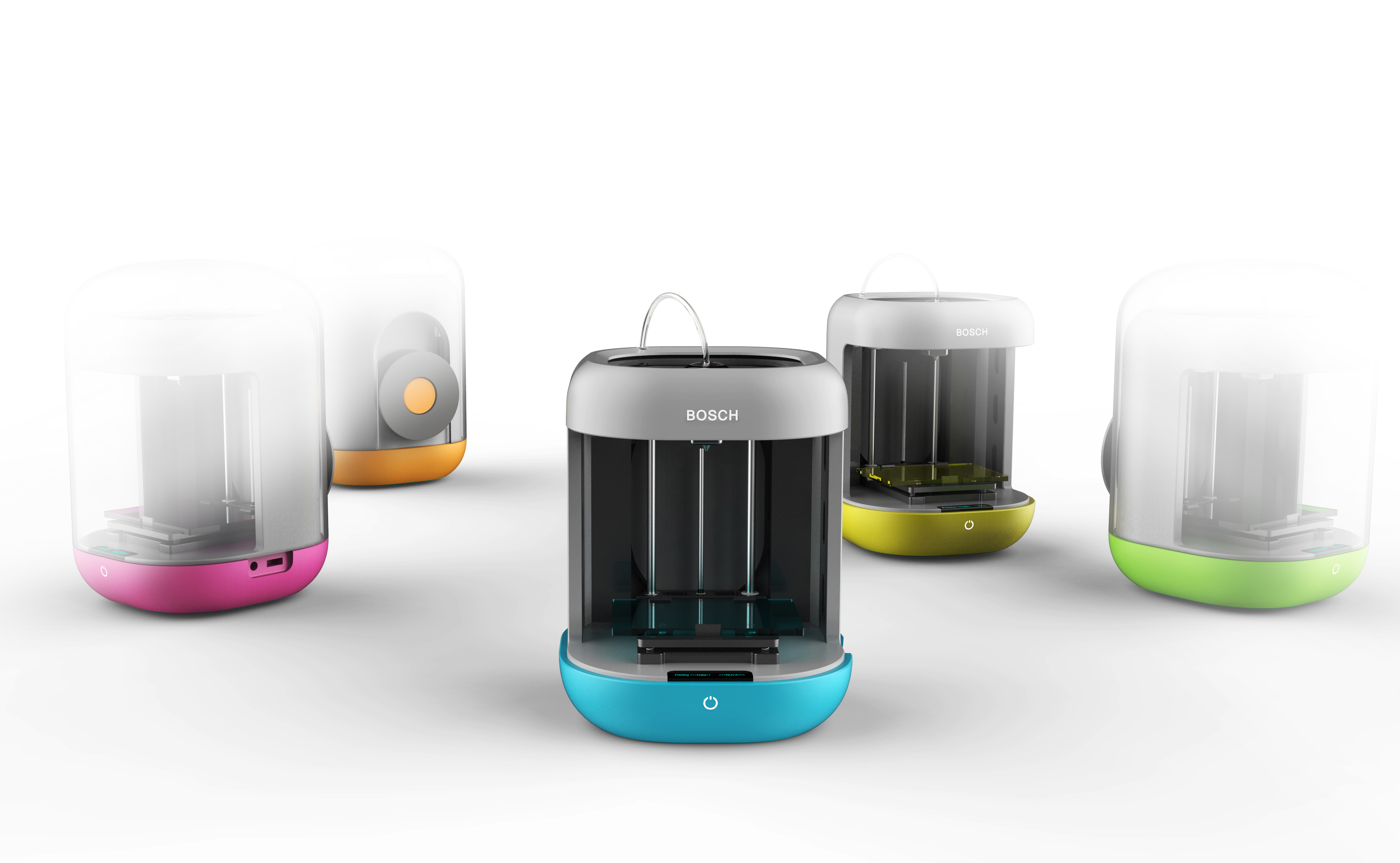 bosch，Cool light effect，Desktop portable 3D printer，