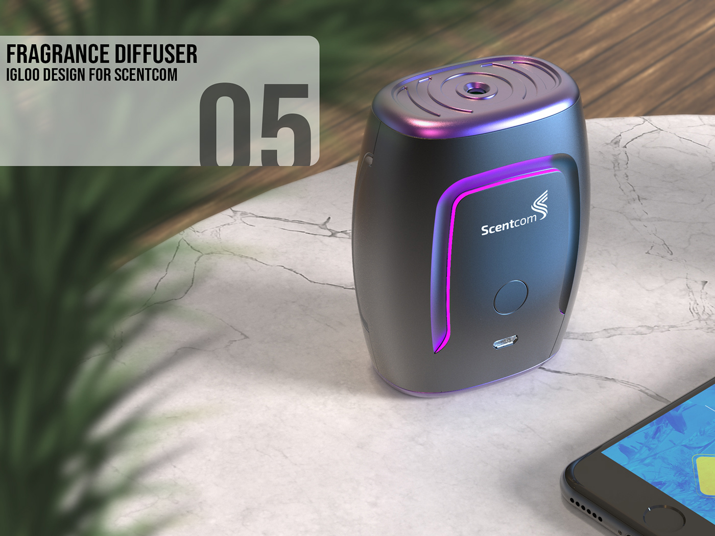 Portable，Perfume diffuser，Tom Sela，app，