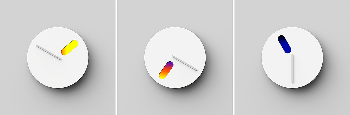 clocks and watches，Clock，Light and shadow effect，Dusk sunset，time，bionics，interactive，