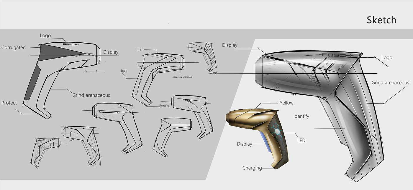 industrial design，product design，Electric drill design，