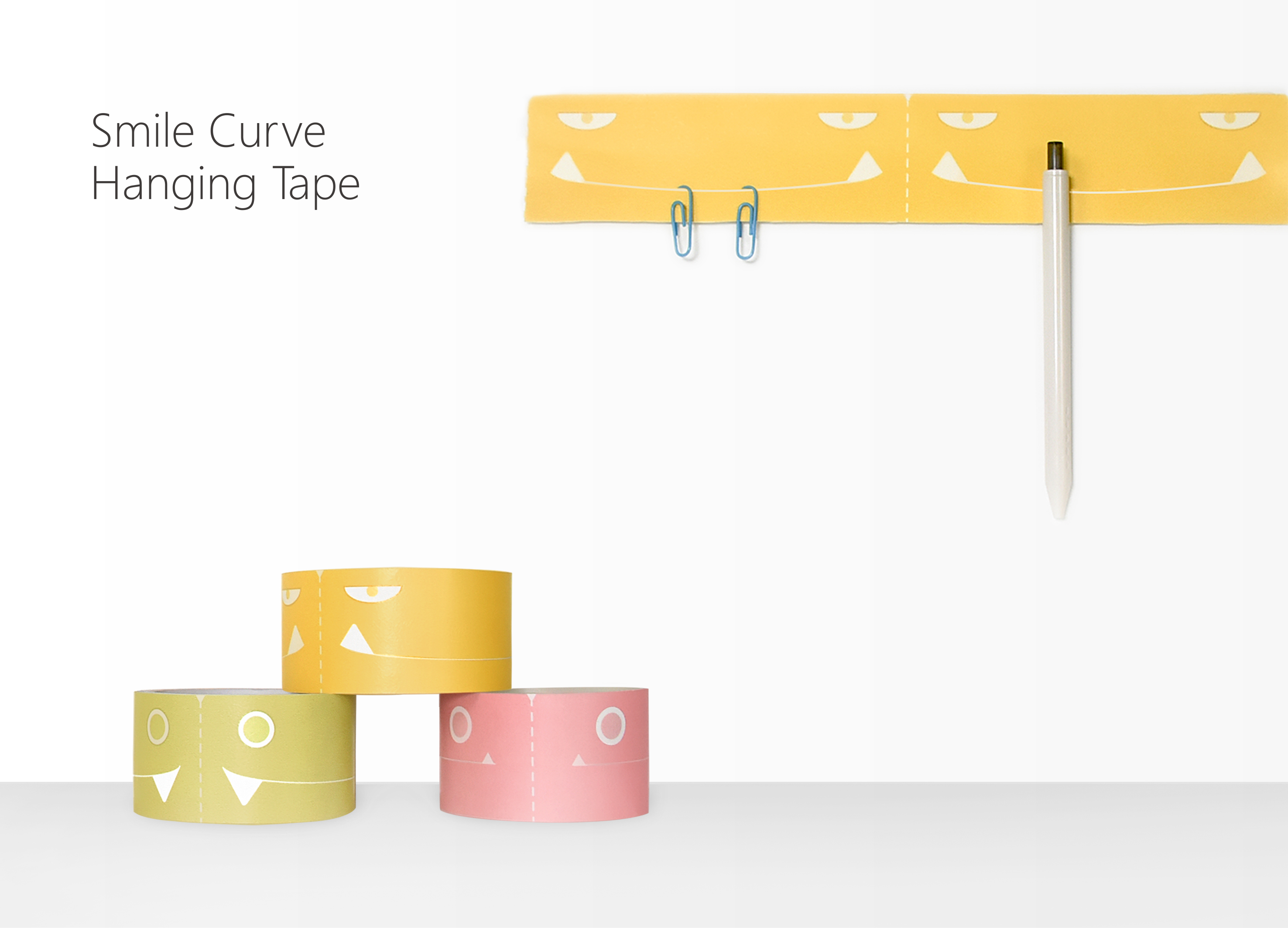 a hook，sticky note，adhesive tape，