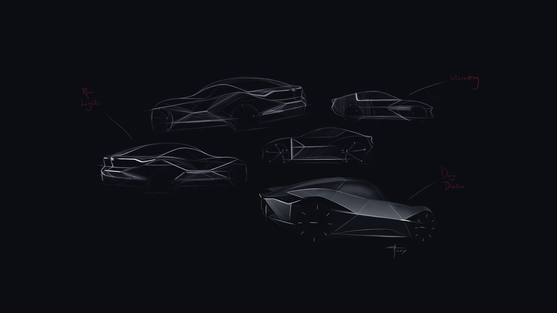 black，Sports car，S E A T - Vision GT，