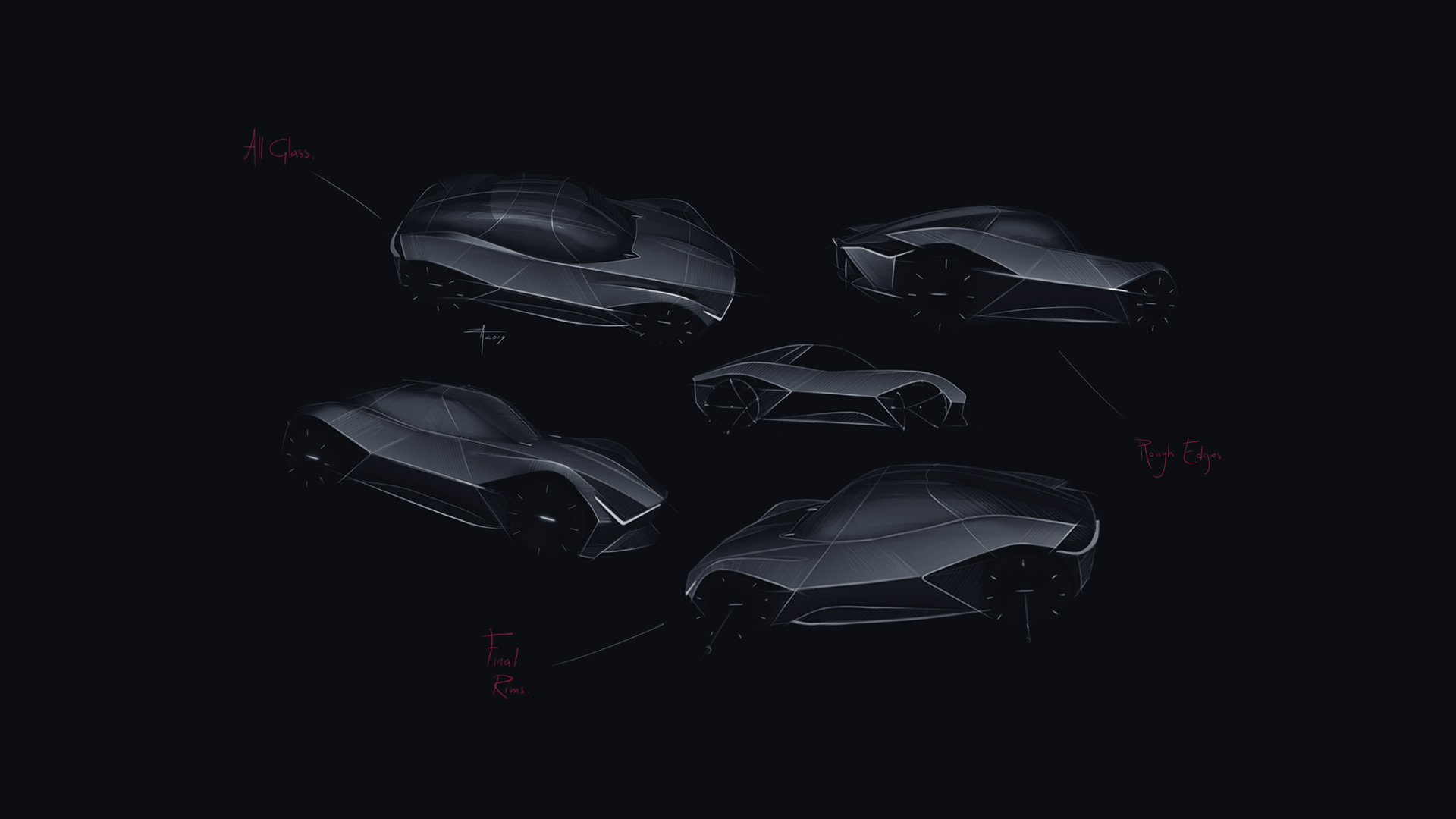 black，Sports car，S E A T - Vision GT，