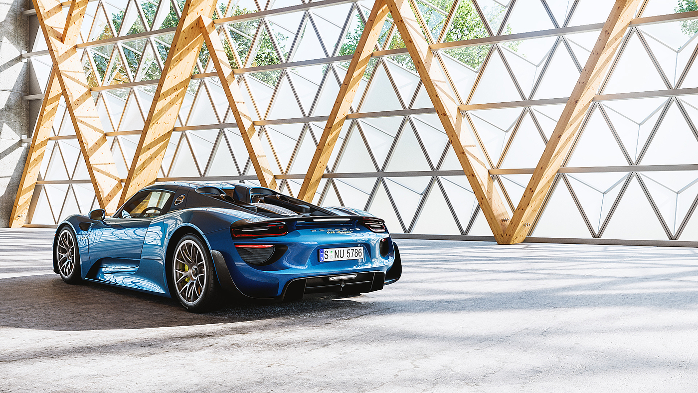 跑车，汽车设计，Porsche 918 Spyder，