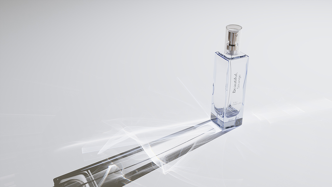 Perfume bottle，Glass，packing design，