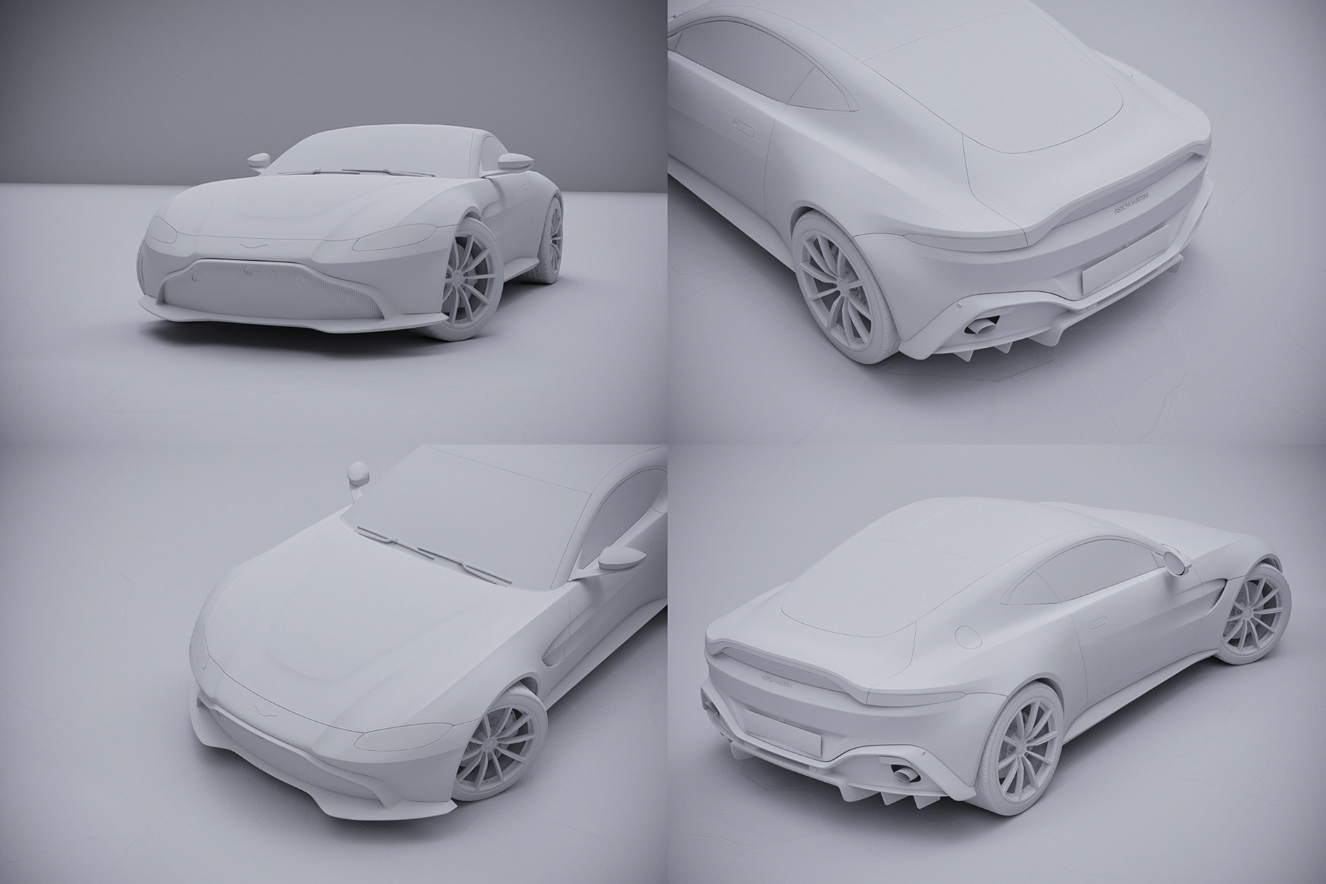 design sketch，Sports car，Aston Martin，ice，