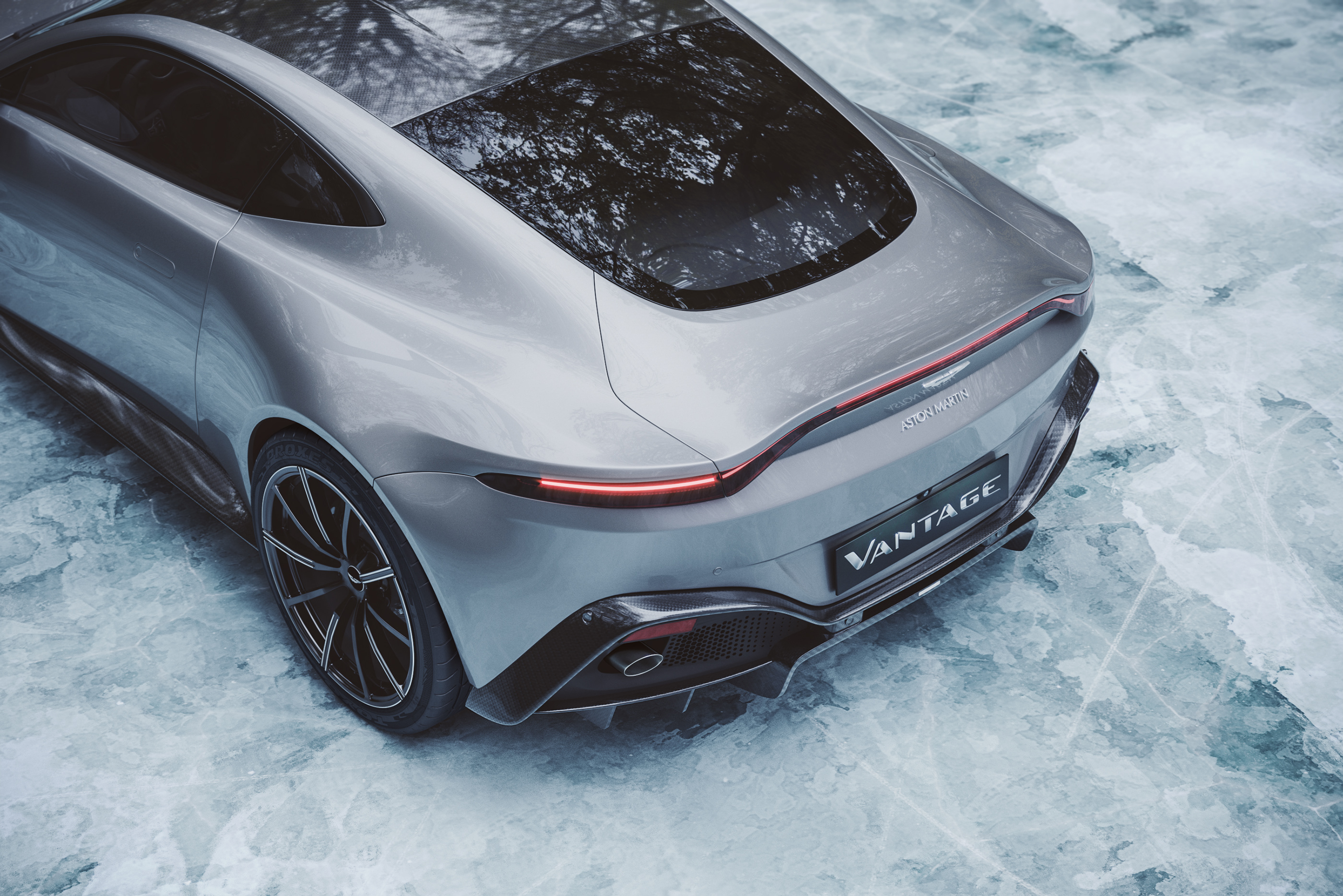 design sketch，Sports car，Aston Martin，ice，