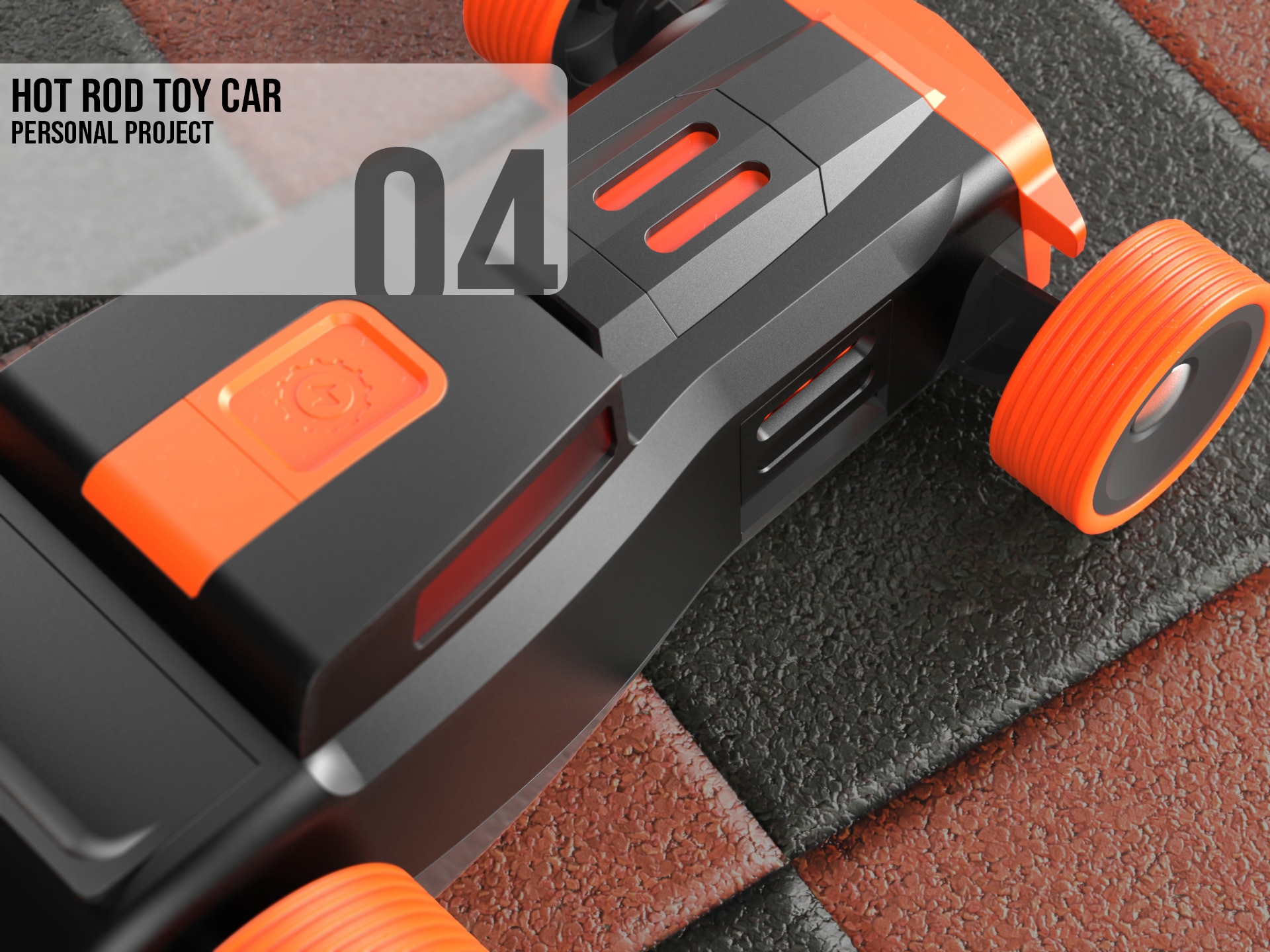 black，4WD racing toy，Hot rod，