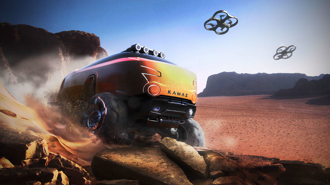 Off-road vehicle，Automobile design，kamaz，