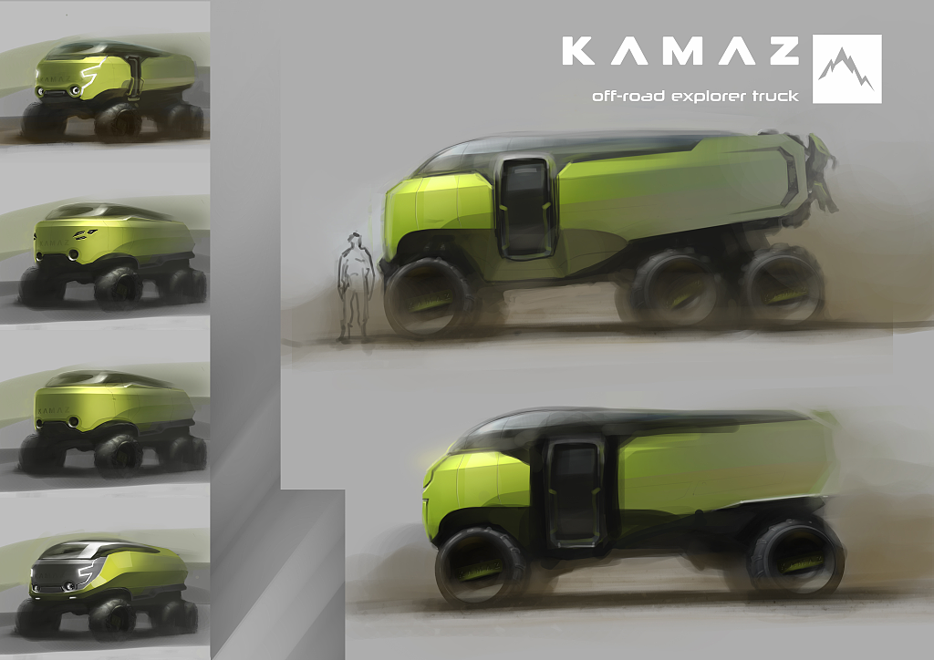 Off-road vehicle，Automobile design，kamaz，