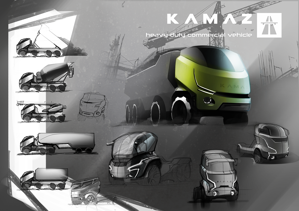 Off-road vehicle，Automobile design，kamaz，