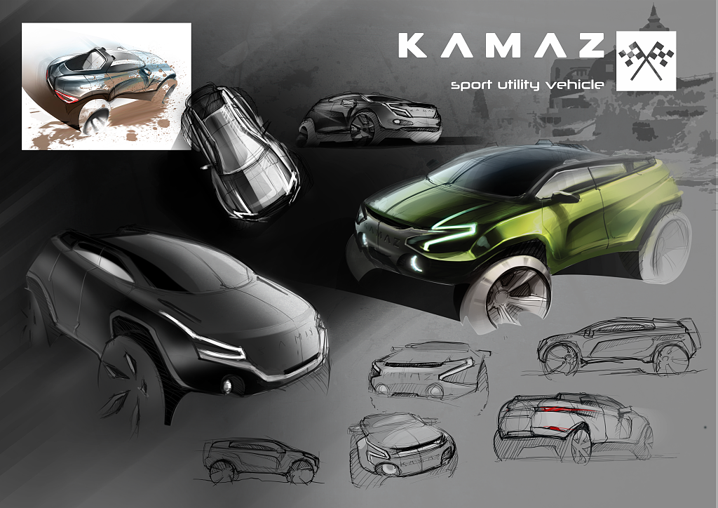 Off-road vehicle，Automobile design，kamaz，