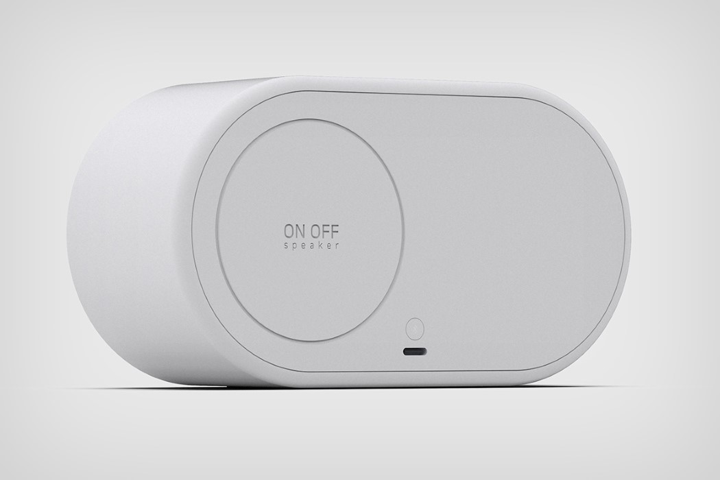 white，wireless speaker ，ONOFF，