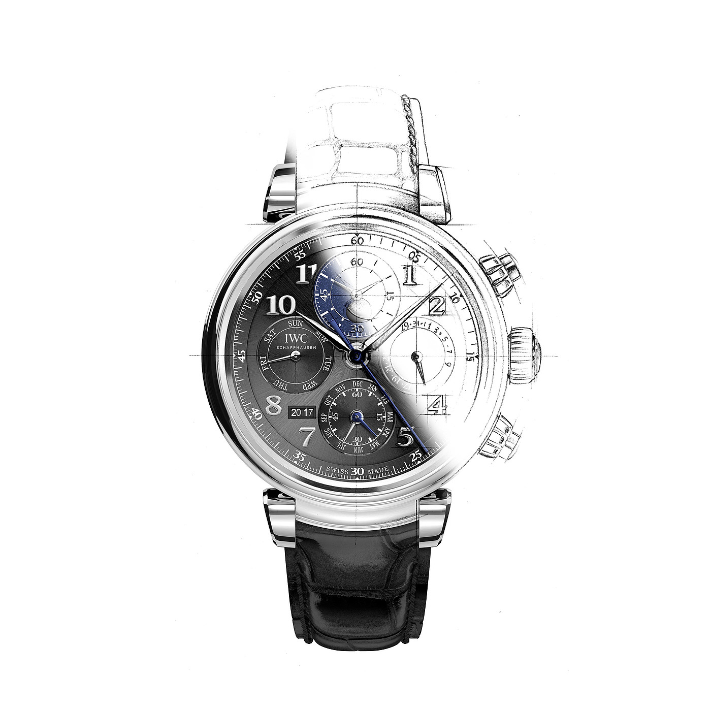 Wrist watch，Hand drawn，Design draft，sketch，