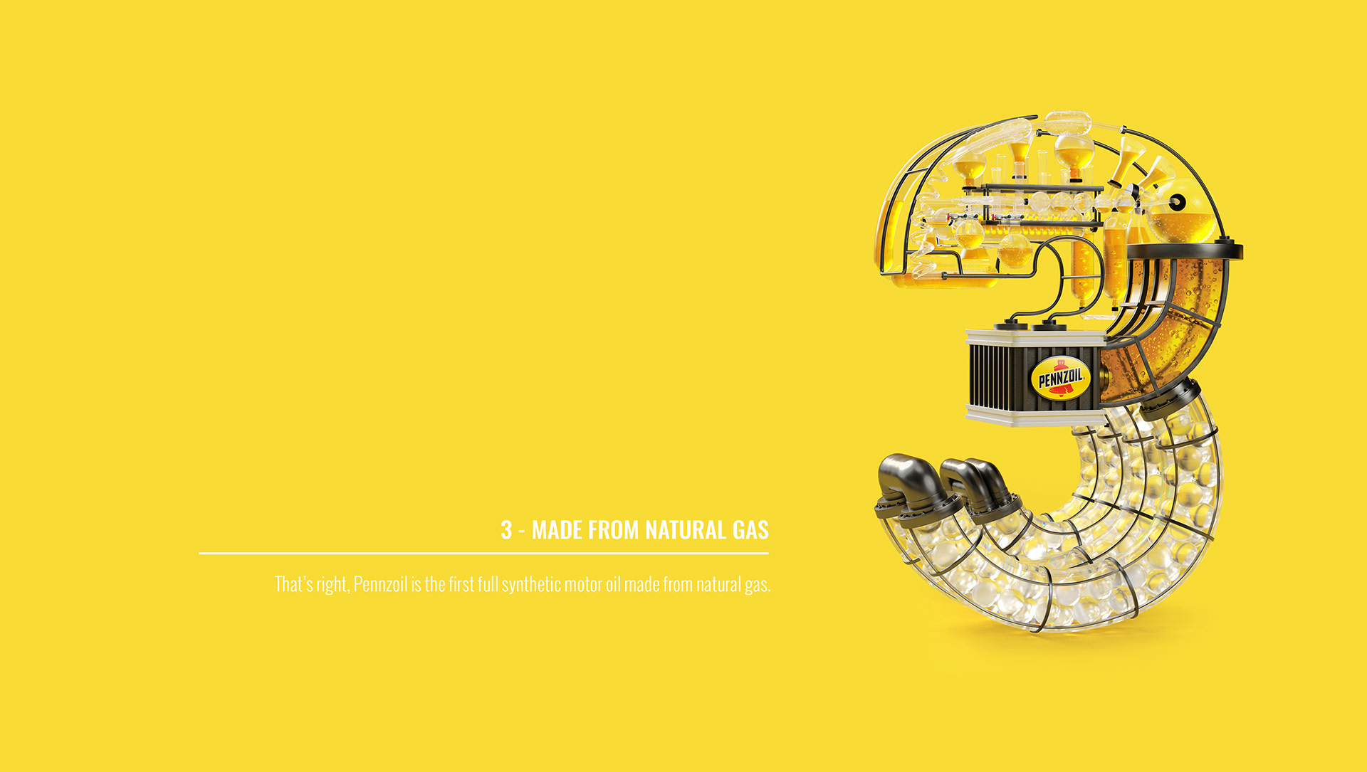 yellow，packing design，Pennzoil，