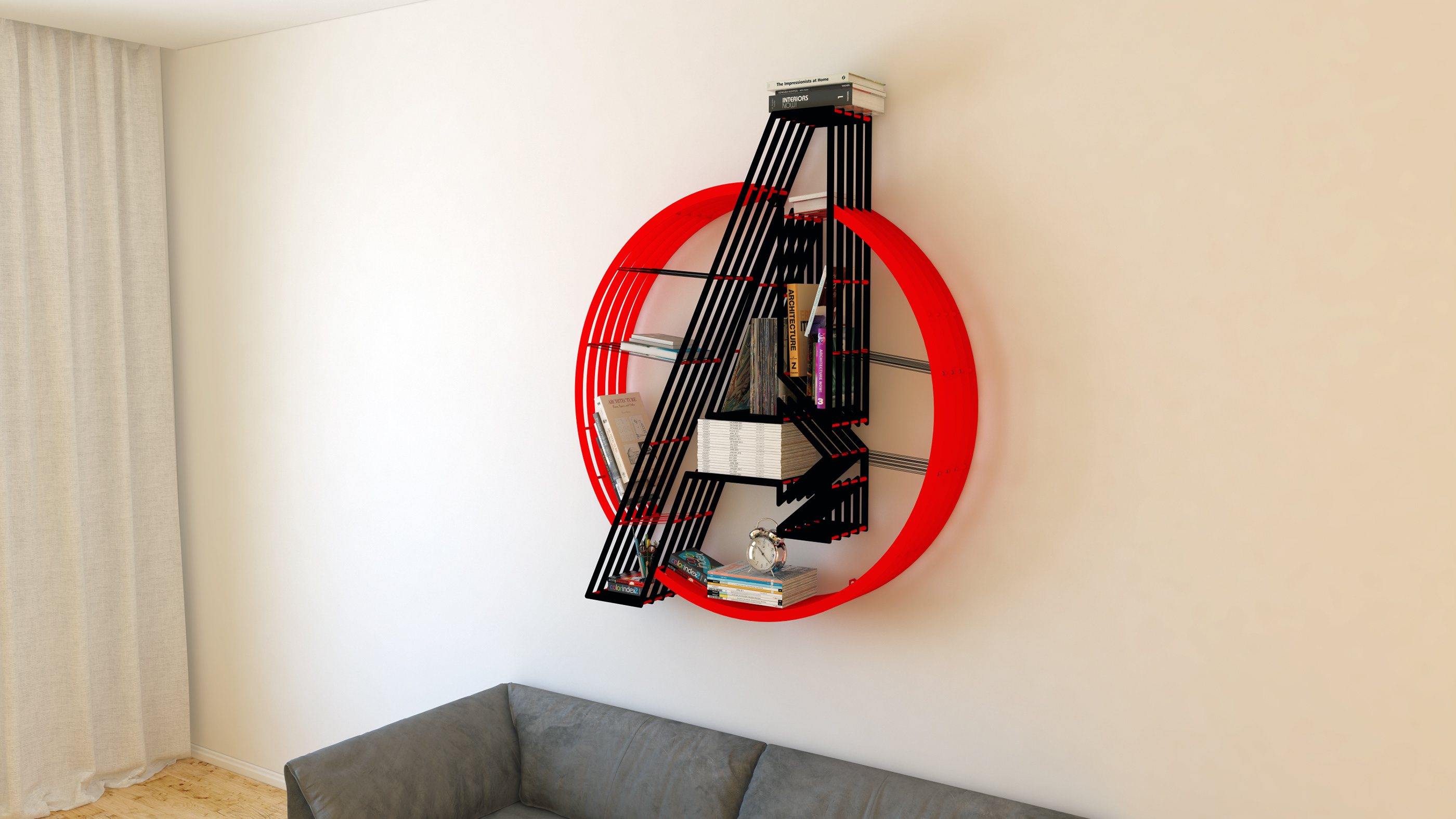 The Avengers，decorate，bookshelf，