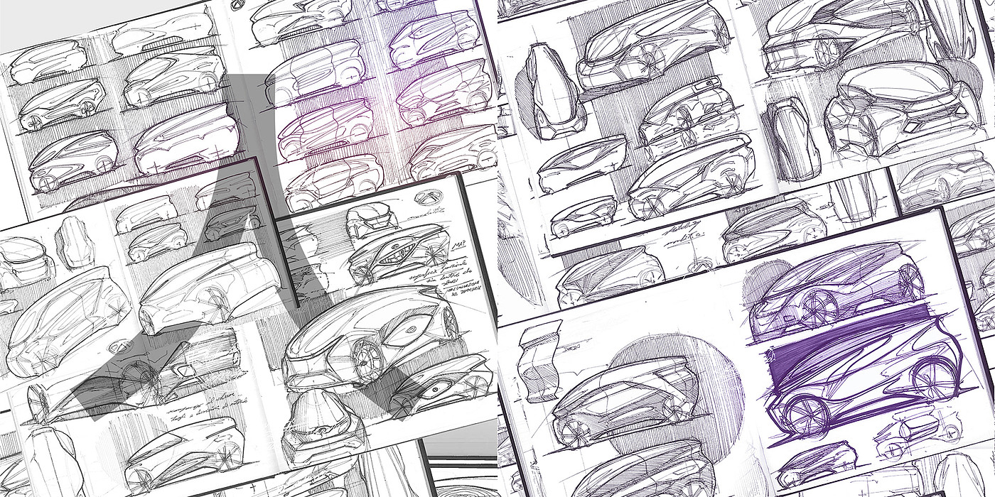 draft，Typesetting，Automobile design，Hand drawn，motorcycle，