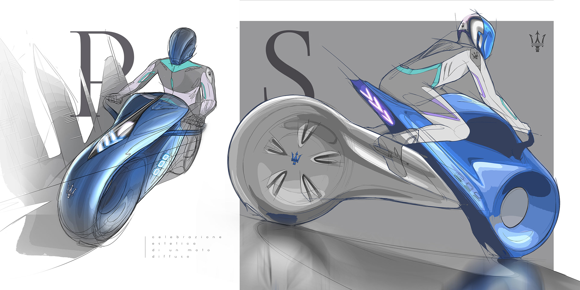 draft，Typesetting，Automobile design，Hand drawn，motorcycle，