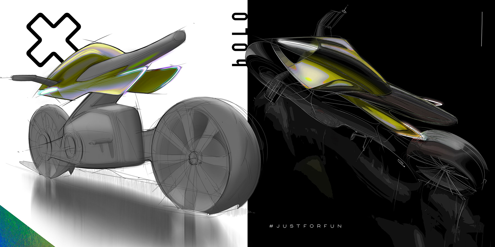 draft，Typesetting，Automobile design，Hand drawn，motorcycle，