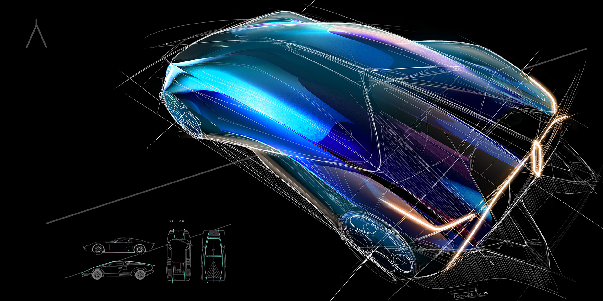 draft，Typesetting，Automobile design，Hand drawn，motorcycle，