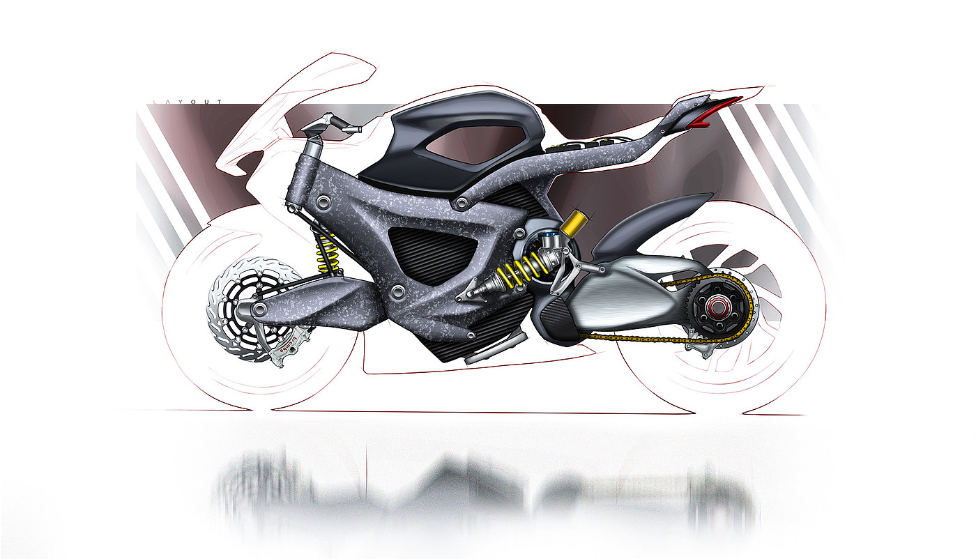 AGUSTA Atelier，motorcycle，gules，