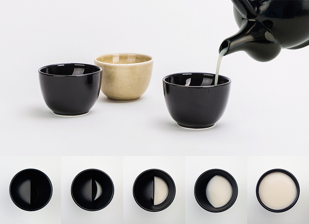 茶具，黑色，Moon bowl，