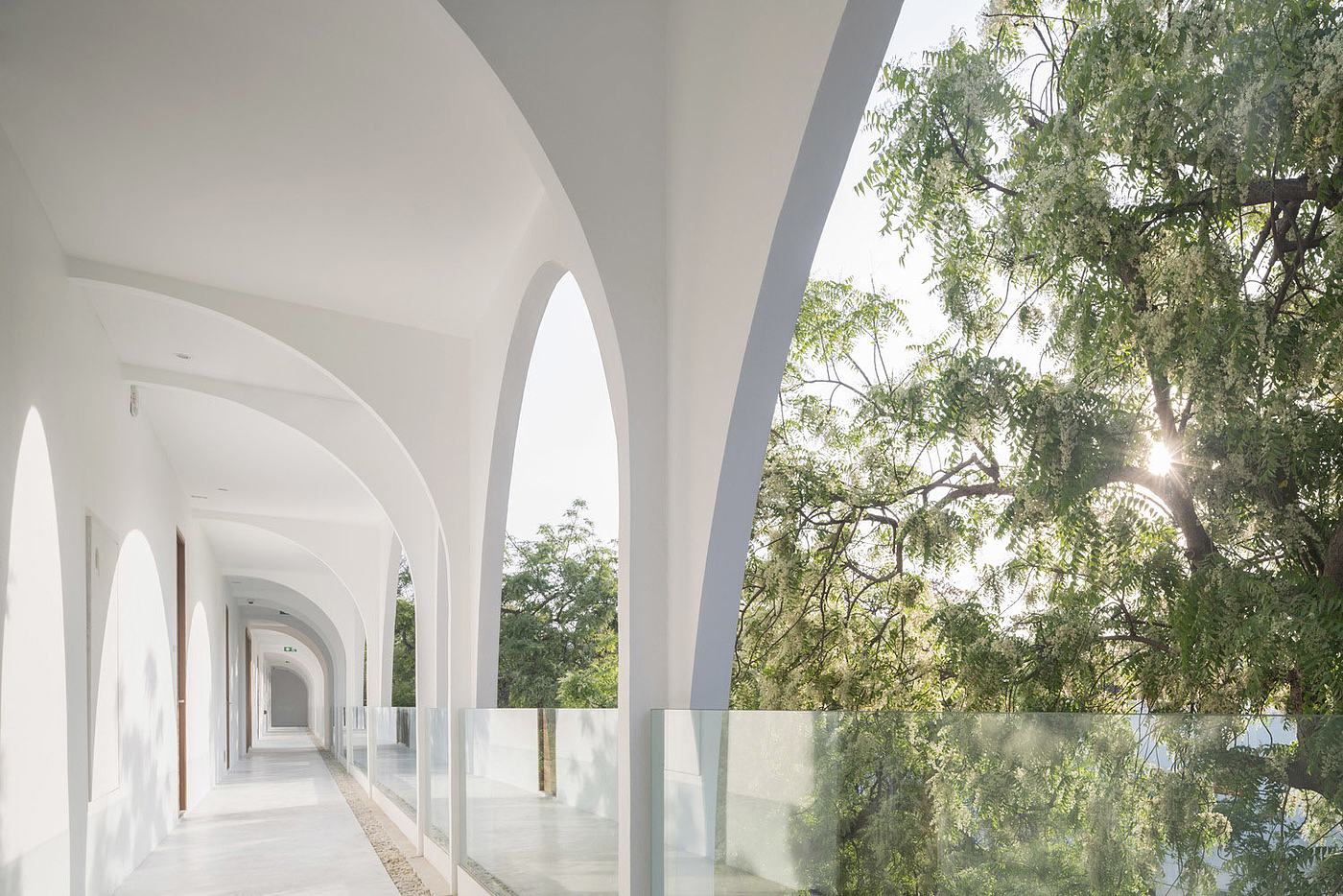 white，hotel，Architectural design，