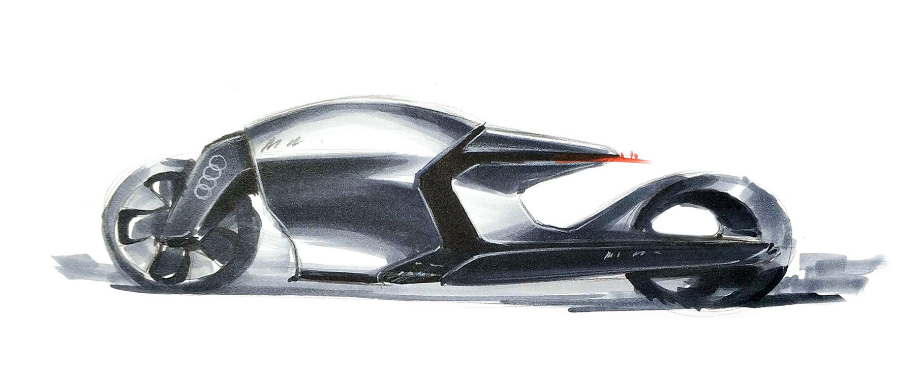 Hand drawn，industrial design，Postgraduate entrance examination，Hand drawn for postgraduate entrance examination，Electric vehicle，Hand drawn video，marker pen，Line，