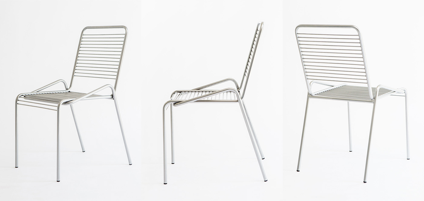 chair，Metal，frame，outdoor，industrial design，product design，