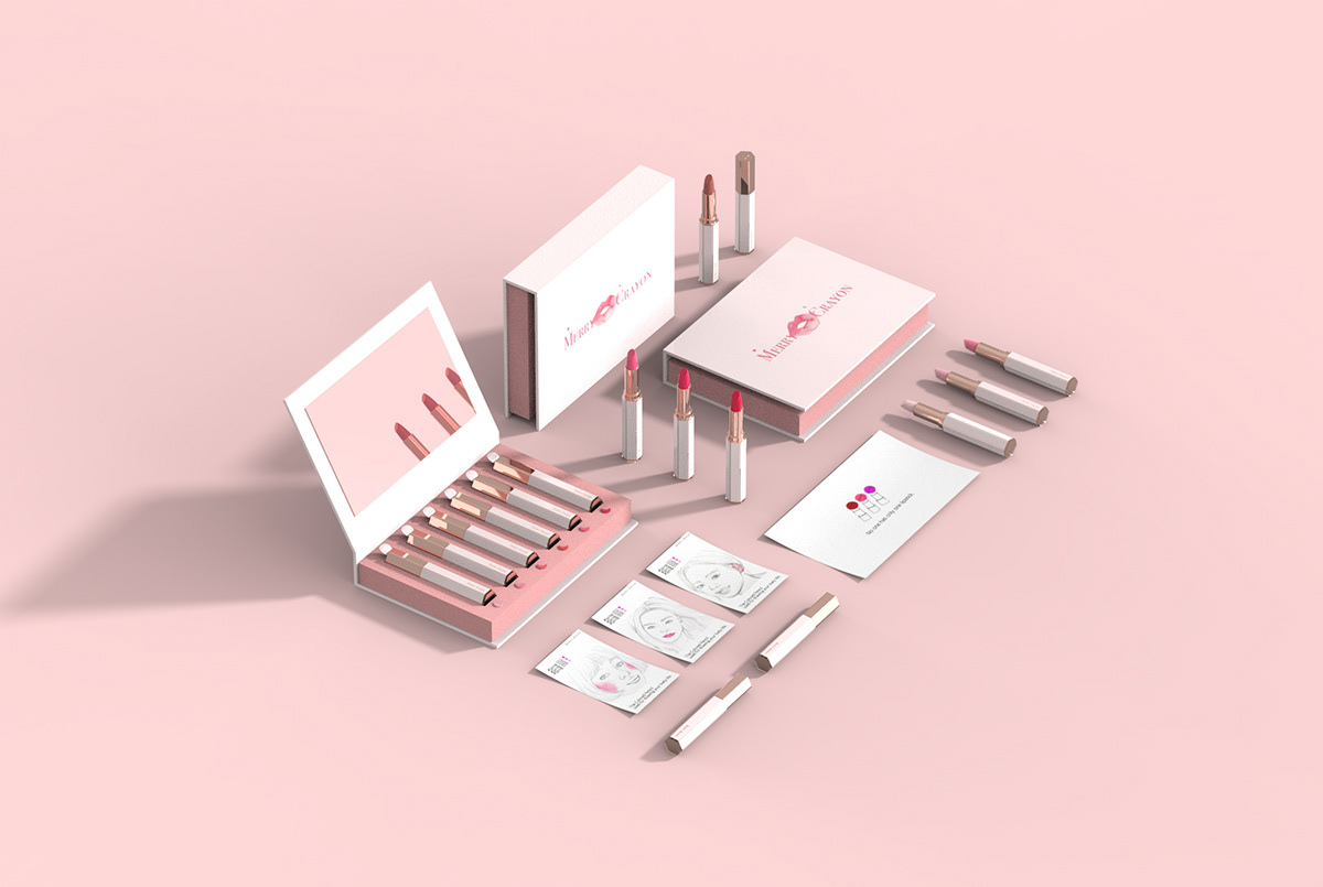 product design，industrial design，Lip Gloss，packing design，Brand design，