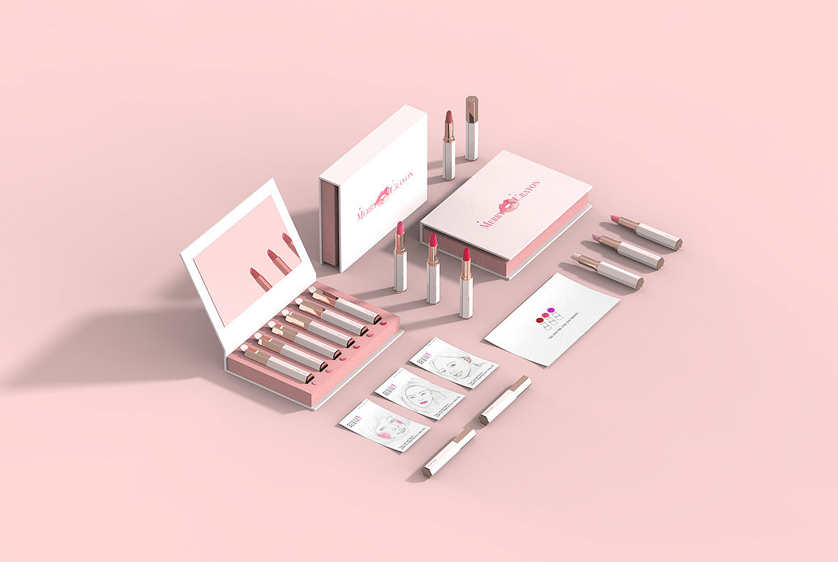 product design，industrial design，Lip Gloss，packing design，Brand design，