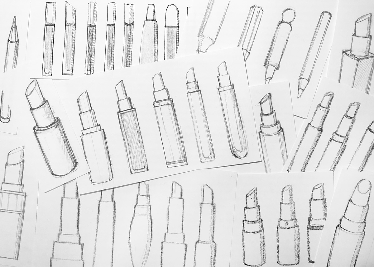 product design，industrial design，Lip Gloss，packing design，Brand design，