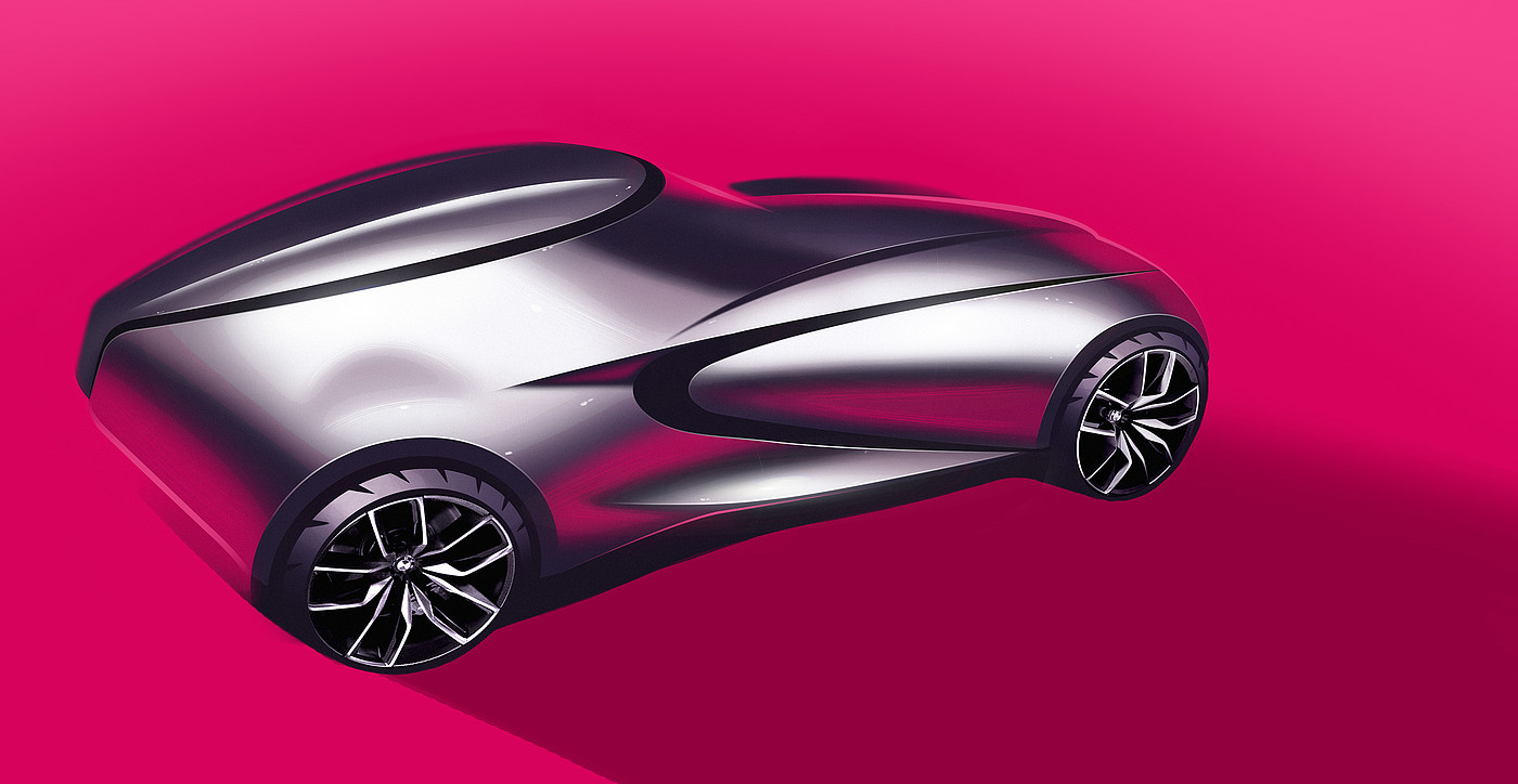 Hand drawn，Design draft，automobile，