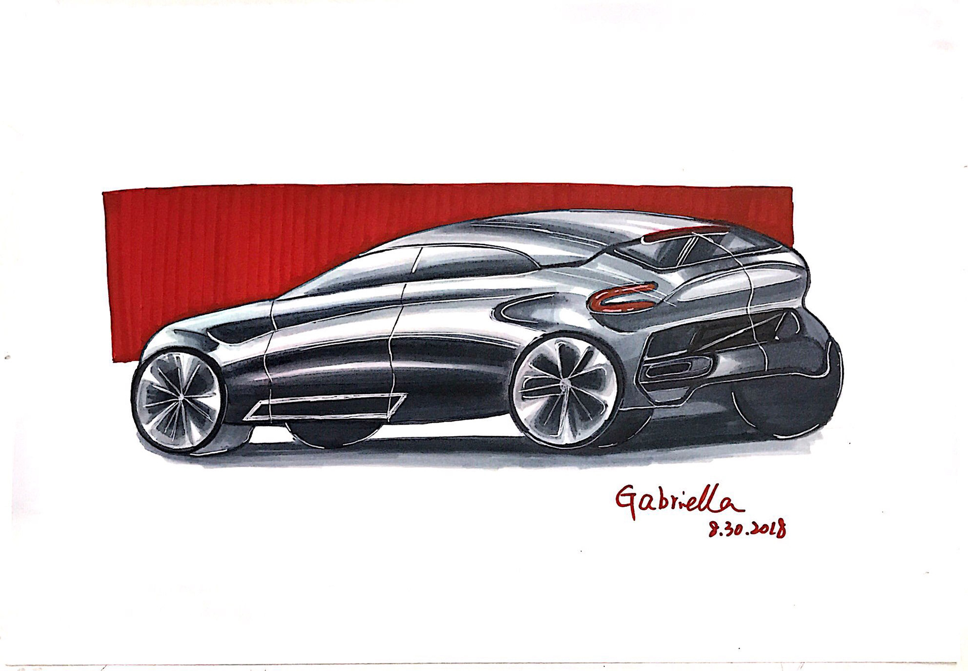 marker pen，Hand drawn，