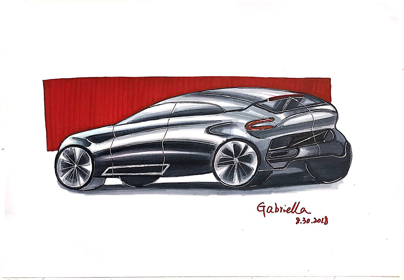 marker pen，Hand drawn，