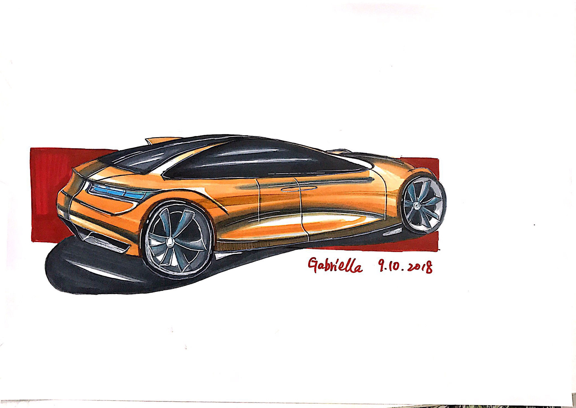 marker pen，Hand drawn，