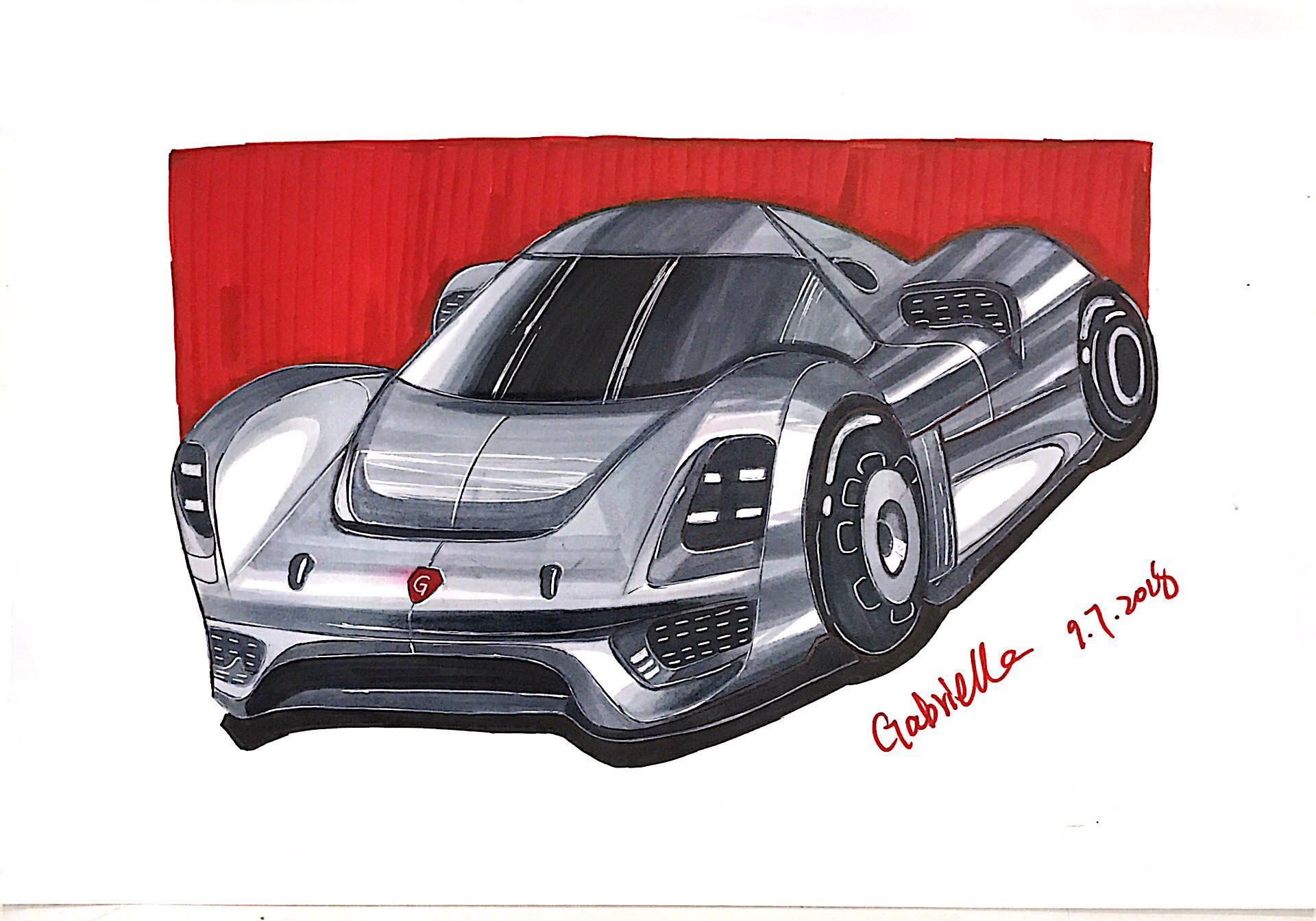 marker pen，Hand drawn，