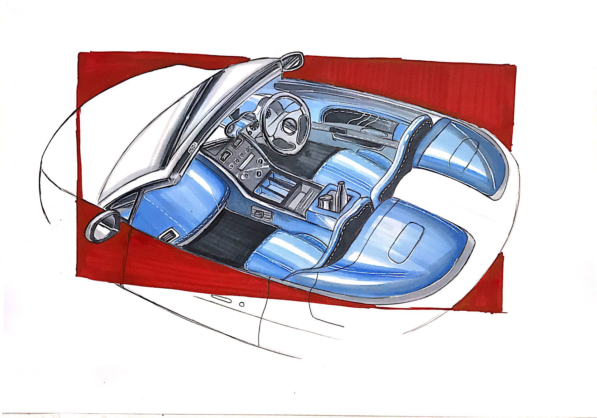 marker pen，Hand drawn，