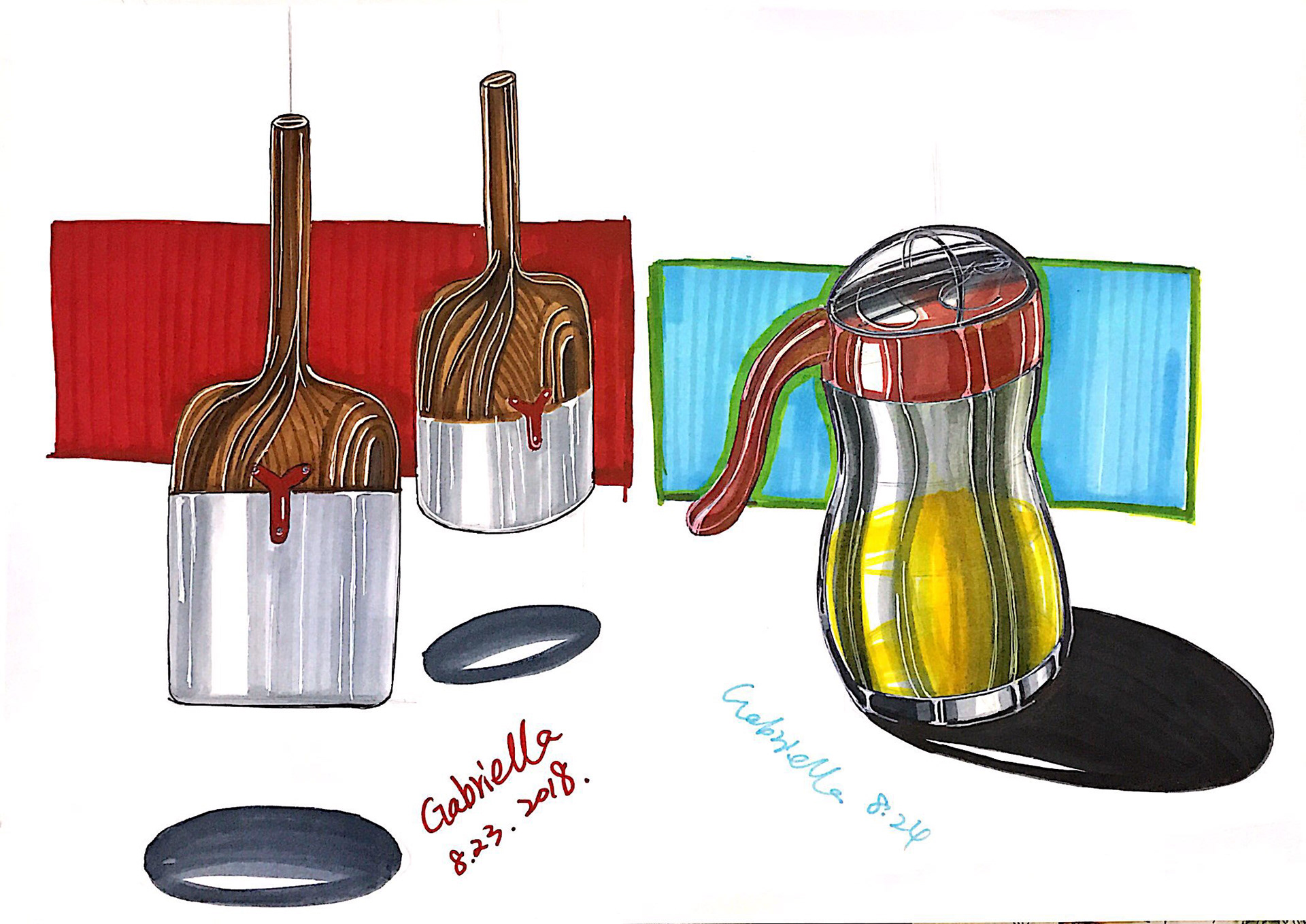 marker pen，Hand drawn，